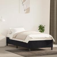 Bedframe zonder matras 100x200 cm fluweel zwart