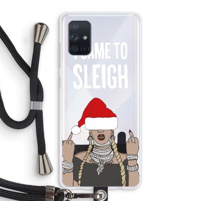 Came To Sleigh: Samsung Galaxy A71 Transparant Hoesje met koord