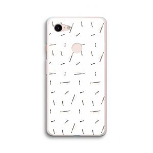 Hipster stripes: Google Pixel 3 XL Transparant Hoesje