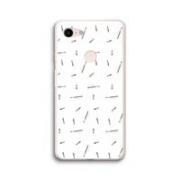 Hipster stripes: Google Pixel 3 XL Transparant Hoesje