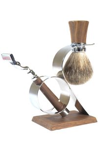 Scheerset scheerkwast synthetisch haar Fusion scheermes Kunststof