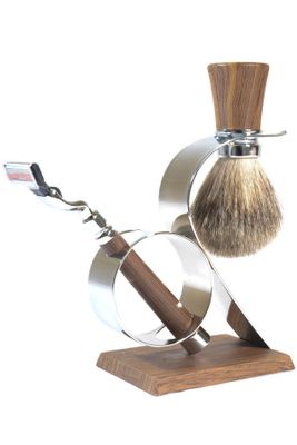 Scheerset scheerkwast synthetisch haar Fusion scheermes Kunststof