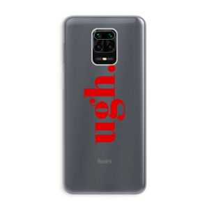 Ugh: Xiaomi Redmi Note 9 Pro Transparant Hoesje