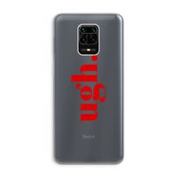 Ugh: Xiaomi Redmi Note 9 Pro Transparant Hoesje