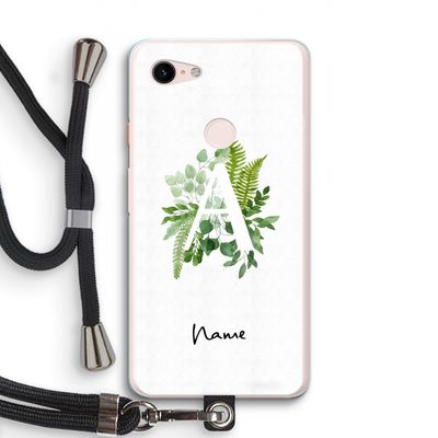 Green Brush: Pixel 3 XL Transparant Hoesje met koord