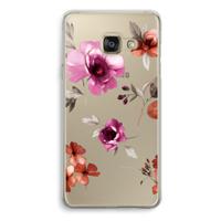 Geschilderde bloemen: Samsung Galaxy A3 (2016) Transparant Hoesje
