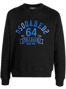 DSQUARED2 sweat en coton à logo imprimé - Noir