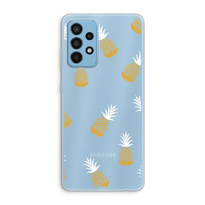 Ananasjes: Samsung Galaxy A52 Transparant Hoesje