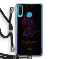 Praying For My Haters: Huawei P30 Lite Transparant Hoesje met koord
