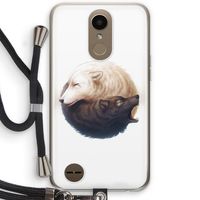 Yin Yang Wolves: LG K10 (2017) Transparant Hoesje met koord