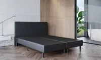 OP=OP Boxspring Zonder Matras Bonnie | 200 x 200 Skaileer Zwart