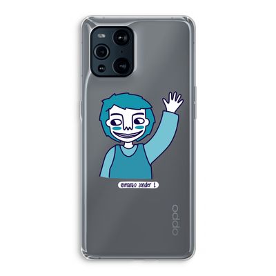Zwaai: Oppo Find X3 Transparant Hoesje