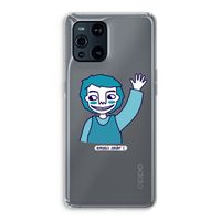 Zwaai: Oppo Find X3 Transparant Hoesje