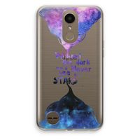 Stars quote: LG K10 (2017) Transparant Hoesje
