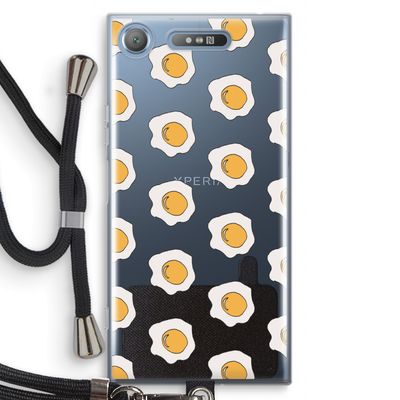 Bacon to my eggs #1: Sony Xperia XZ1 Transparant Hoesje met koord