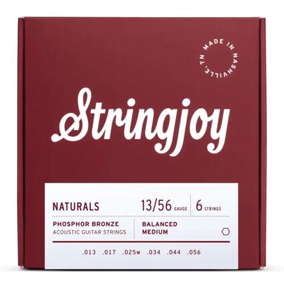 Stringjoy NB1356 Naturals Phosphor Bronze Akoestische Gitaarsnaren (13-56) Medium
