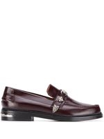 Toga Virilis mocassins à détails métalliques - Rouge