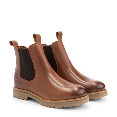 Travelin' Women - Chelsea profile sole - Cognac - Maat 37