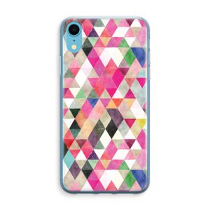 Gekleurde driehoekjes: iPhone XR Transparant Hoesje