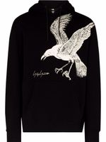 Yohji Yamamoto x New Era hoodie à imprimé aigle - Noir