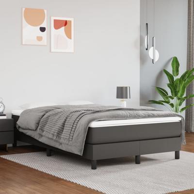 Bedframe kunstleer grijs 120x200 cm