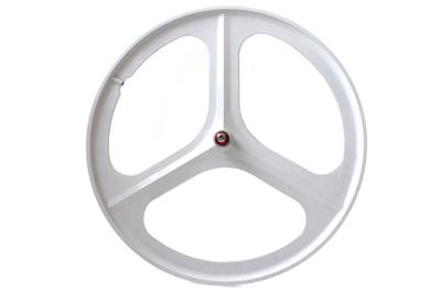 Navigate Tri Spoke Fixed Gear Voorwiel - Wit
