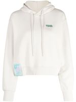 izzue hoodie à patch logo - Blanc