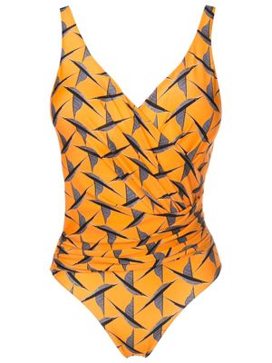 Lygia & Nanny maillot de bain Maísa à design drapé - Orange