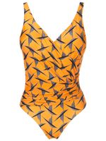 Lygia & Nanny maillot de bain Maísa à design drapé - Orange