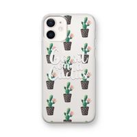 Cactus quote: iPhone 12 mini Transparant Hoesje