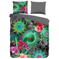 Dekbedovertrek Katoen Satijn Thirze Patroon & Natuur & Bloemen 140x200 Cm Gezien Op TV & Verkoelend HIP - Dekbed-Discounter.nl