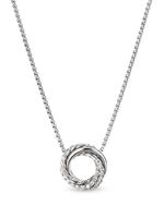 David Yurman collier Crossover en argent sterling serti de diamants - thumbnail