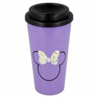Glas met deksel Minnie Mouse 01049 (520 ml)