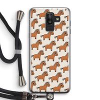 Pony: Samsung Galaxy J8 (2018) Transparant Hoesje met koord
