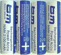 Busch + Müller Rechargeable bat.b&m f.ixon set á 4 pices