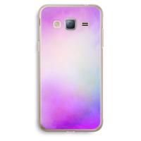 Clouds pastel: Samsung Galaxy J3 (2016) Transparant Hoesje