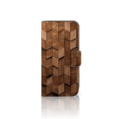 Book Style Case voor Apple iPhone 11 Pro Wooden Cubes