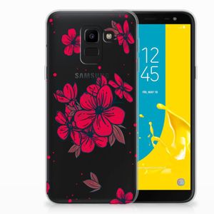 Samsung Galaxy J6 2018 TPU Case Blossom Red