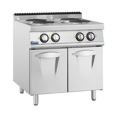 Commerciële elektrische kookplaat - 10.4 kW - 4 pitjes - behuizing - Royal Catering