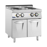 Commerciële elektrische kookplaat - 10.4 kW - 4 pitjes - behuizing - Royal Catering