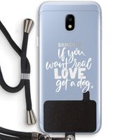 Partner in crime: Samsung Galaxy J3 (2017) Transparant Hoesje met koord