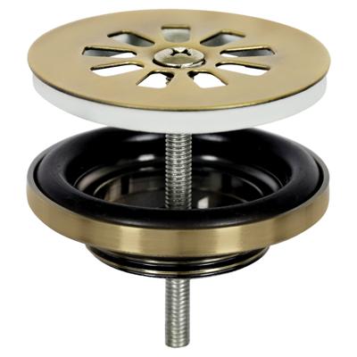Differnz afvoerplug mat goud 64mm