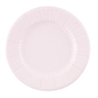 Feestbordjes/gebaksbordjes - 8x - lavendel paars - rond - papier/karton - 21cm