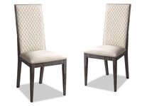 Set van 2 stoelen MEDOU deluxe vintage eik/zijdegrijs - thumbnail