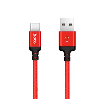 hoco X14 2 m Nylon gevlochten Aluminium legering USB-C / Type-C op USB Sync opladen datakabel, voor Galaxy S8 & S8 PLUS / LG G6 / Huawei P10 & P10 Plu