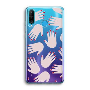 Hands pink: Huawei P30 Lite Transparant Hoesje