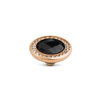 Melano Vivid Crystal CZ Steentje Black Rosé