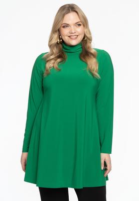 Yoek Tuniek met col wide bottom | Groen | Maat 50/52