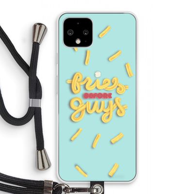 Always fries: Pixel 4 Transparant Hoesje met koord