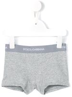 Dolce & Gabbana Kids boxer à logo - Gris - thumbnail